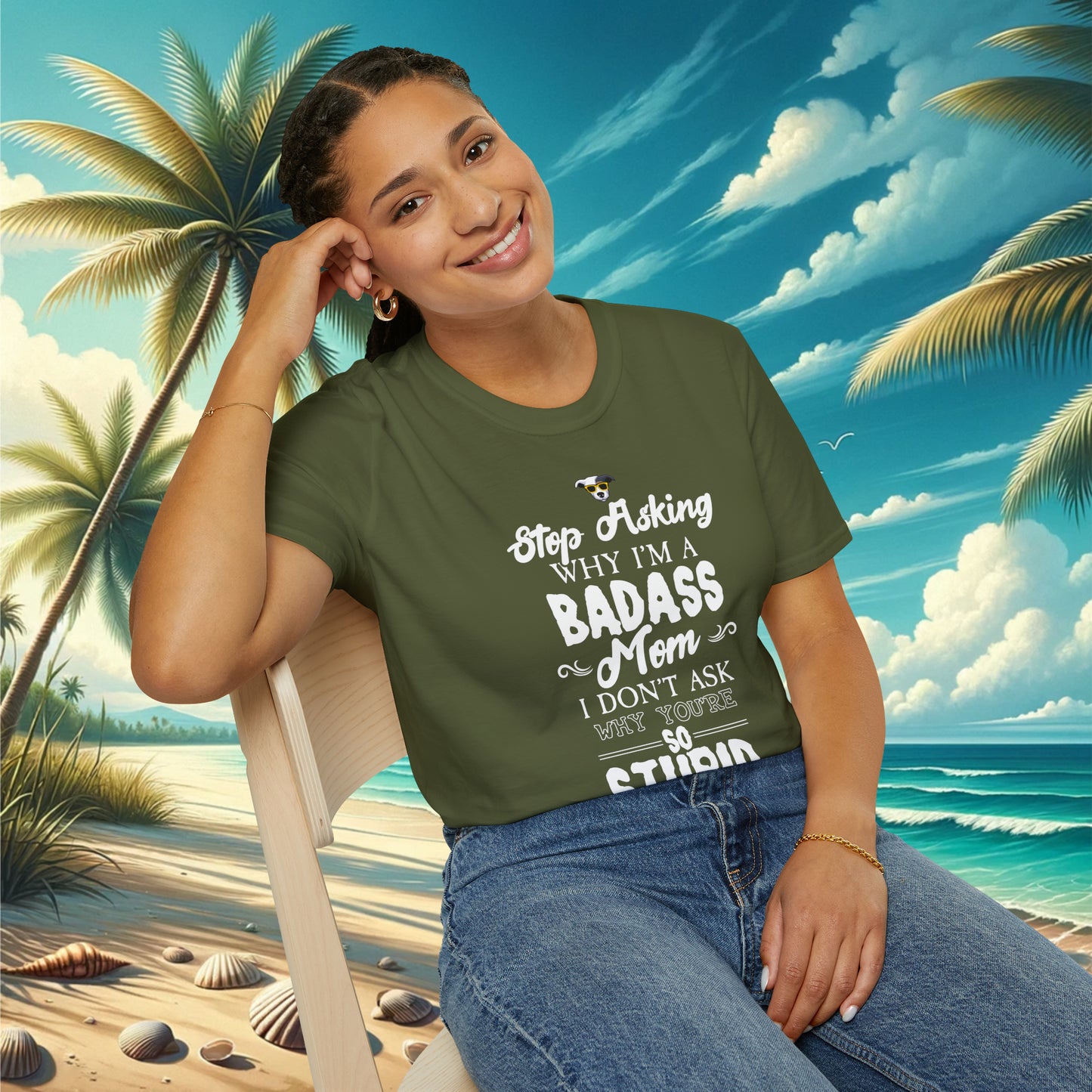 Badass Mom T-Shirt - Cool Dog Teez LLC