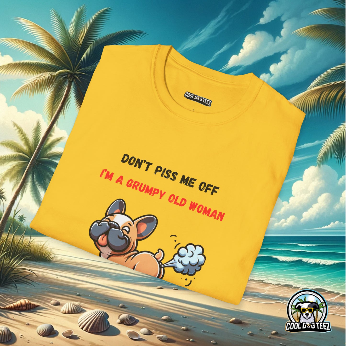 Grumpy Queen Rules T-Shirt - Cool Dog Teez LLC