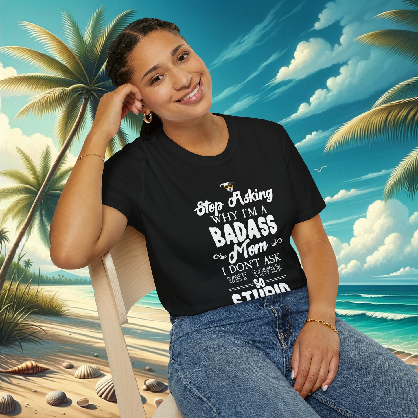 Badass Mom T-Shirt - Cool Dog Teez LLC