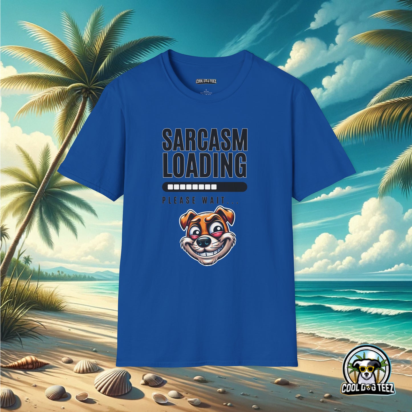Buffering Banter: The Sarcasm Wait Tee - Cool Dog Teez LLC