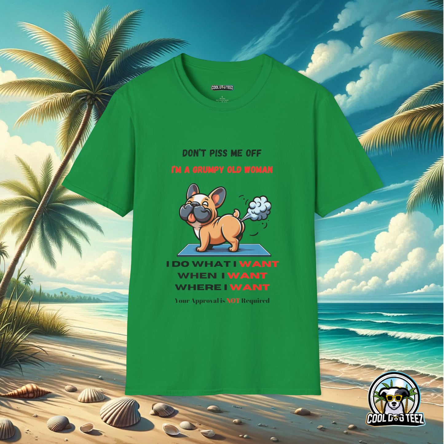 Grumpy Queen Rules T-Shirt - Cool Dog Teez LLC