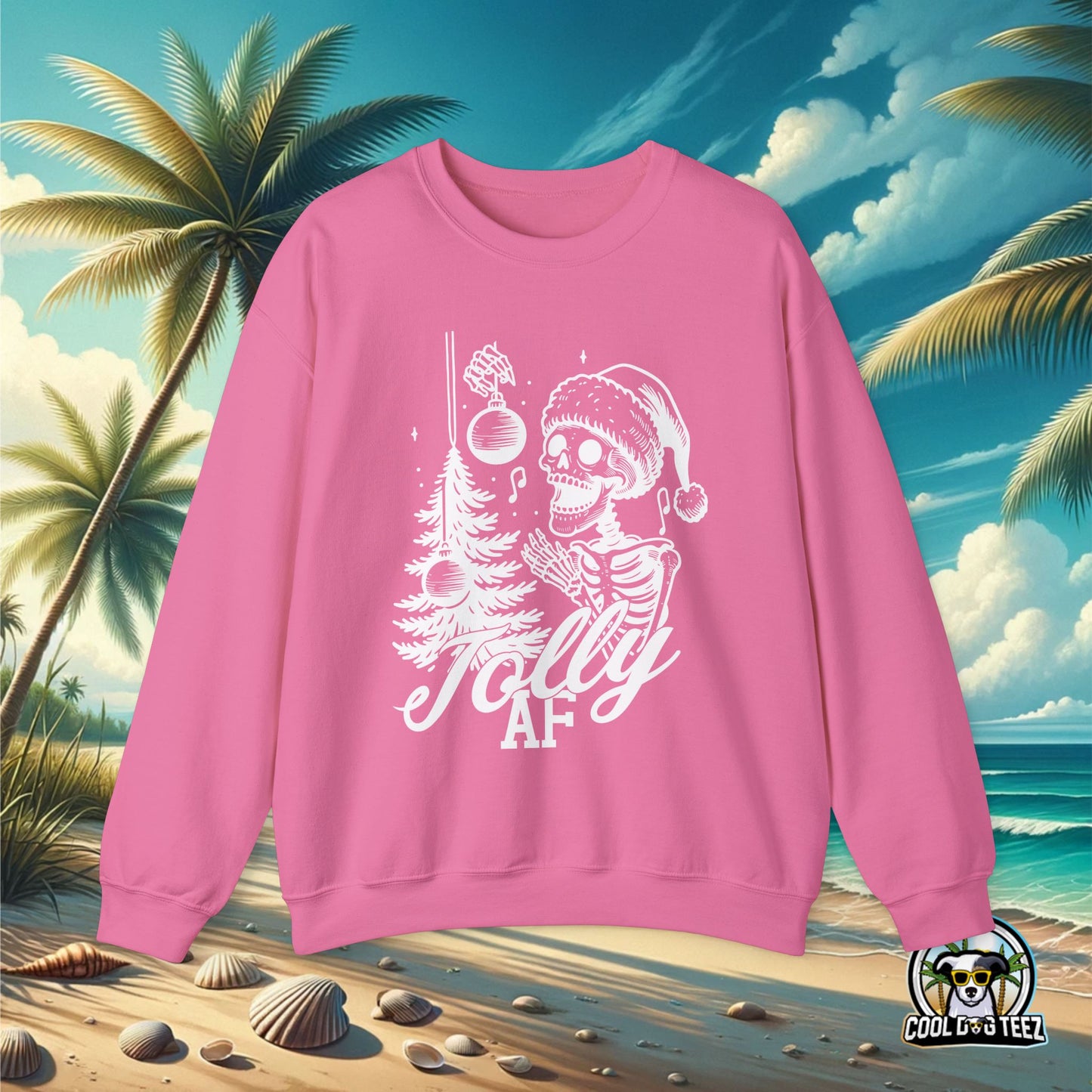 Jolly AF Crewneck Sweatshirt (White)