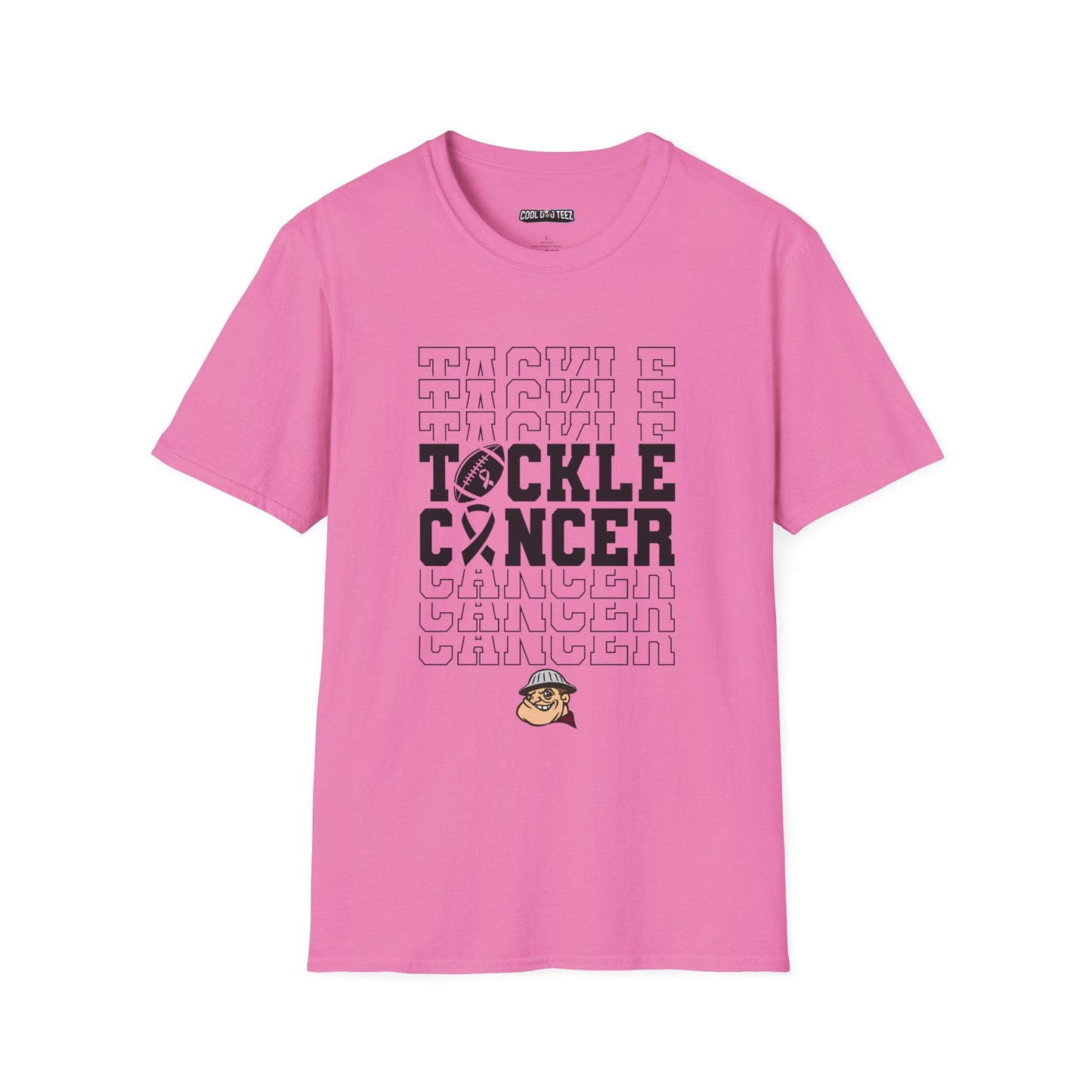 Fohi Tackle Cancer T-Shirt - Black - Cool Dog Teez LLC