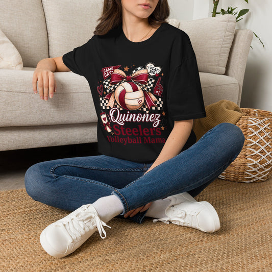 Personalized Steelers Volleyball Mama T-Shirt – Custom Name