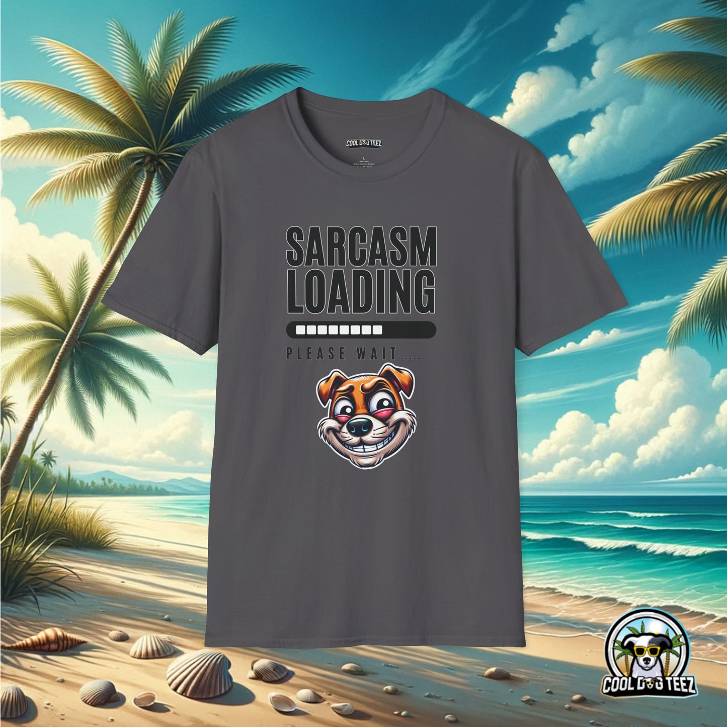 Buffering Banter: The Sarcasm Wait Tee - Cool Dog Teez LLC