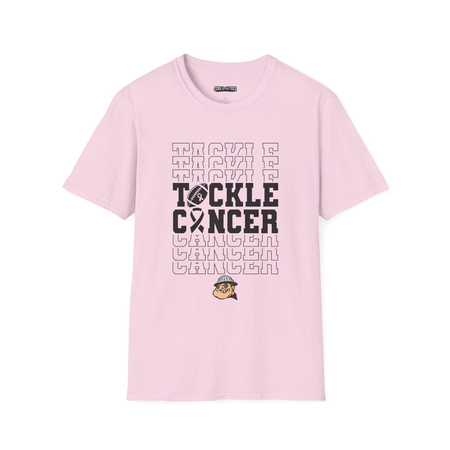 Fohi Tackle Cancer T-Shirt - Black - Cool Dog Teez LLC