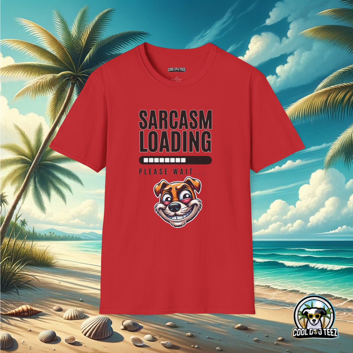 Buffering Banter: The Sarcasm Wait Tee - Cool Dog Teez LLC