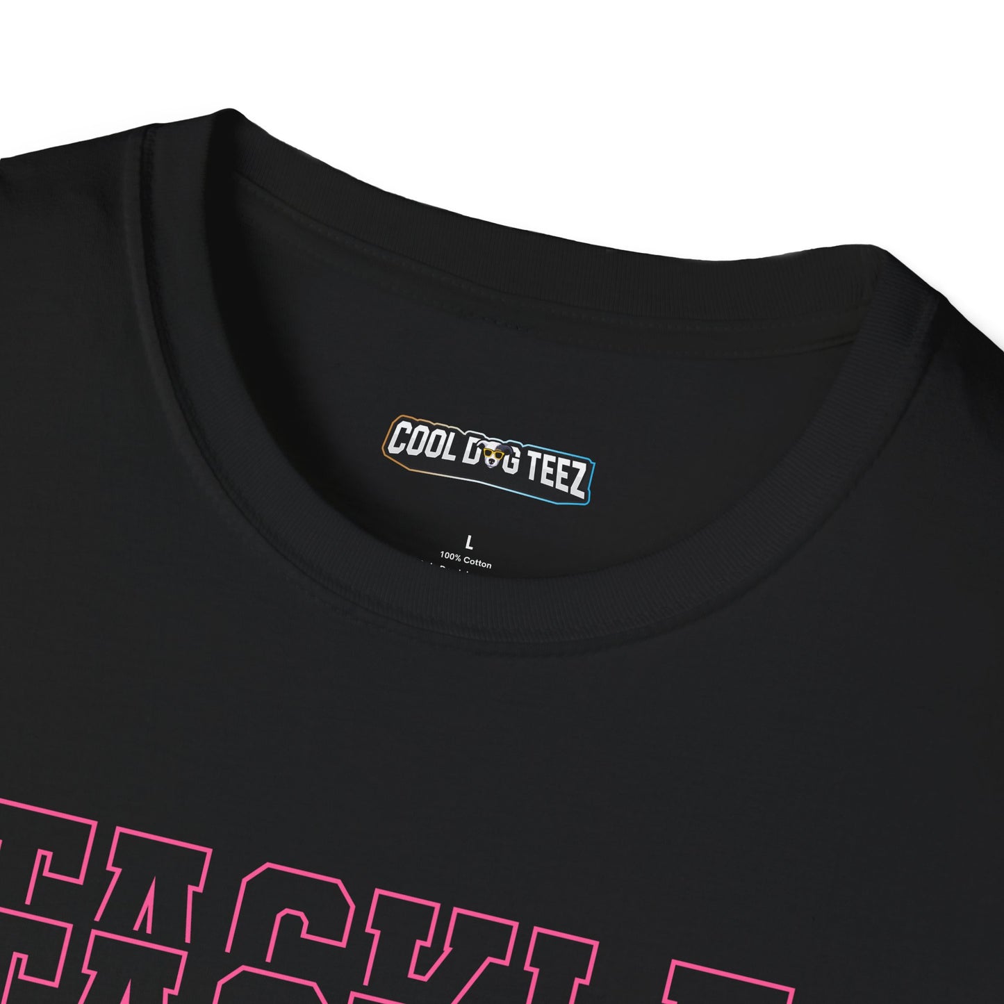Fohi Tackle Cancer T-Shirt - Pink - Cool Dog Teez LLC