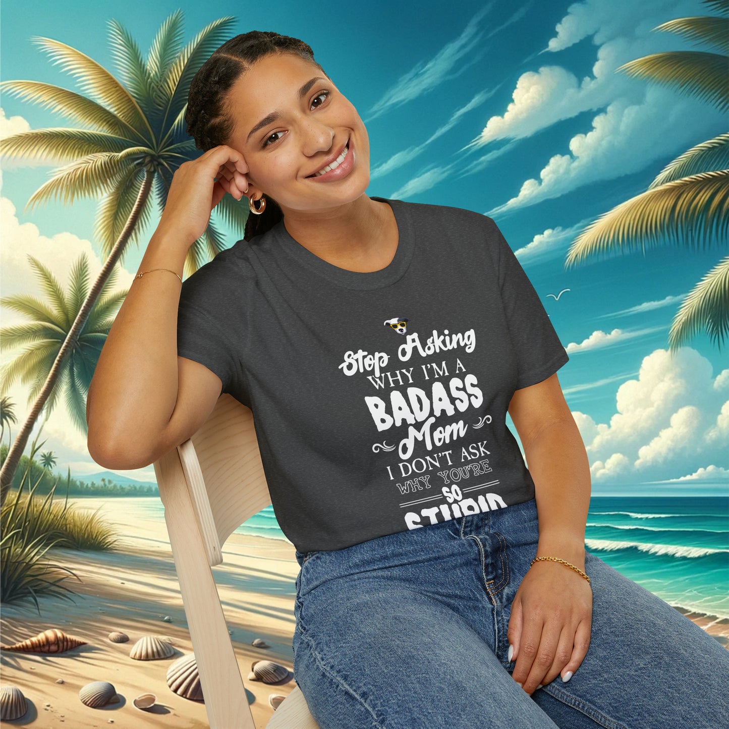 Badass Mom T-Shirt - Cool Dog Teez LLC