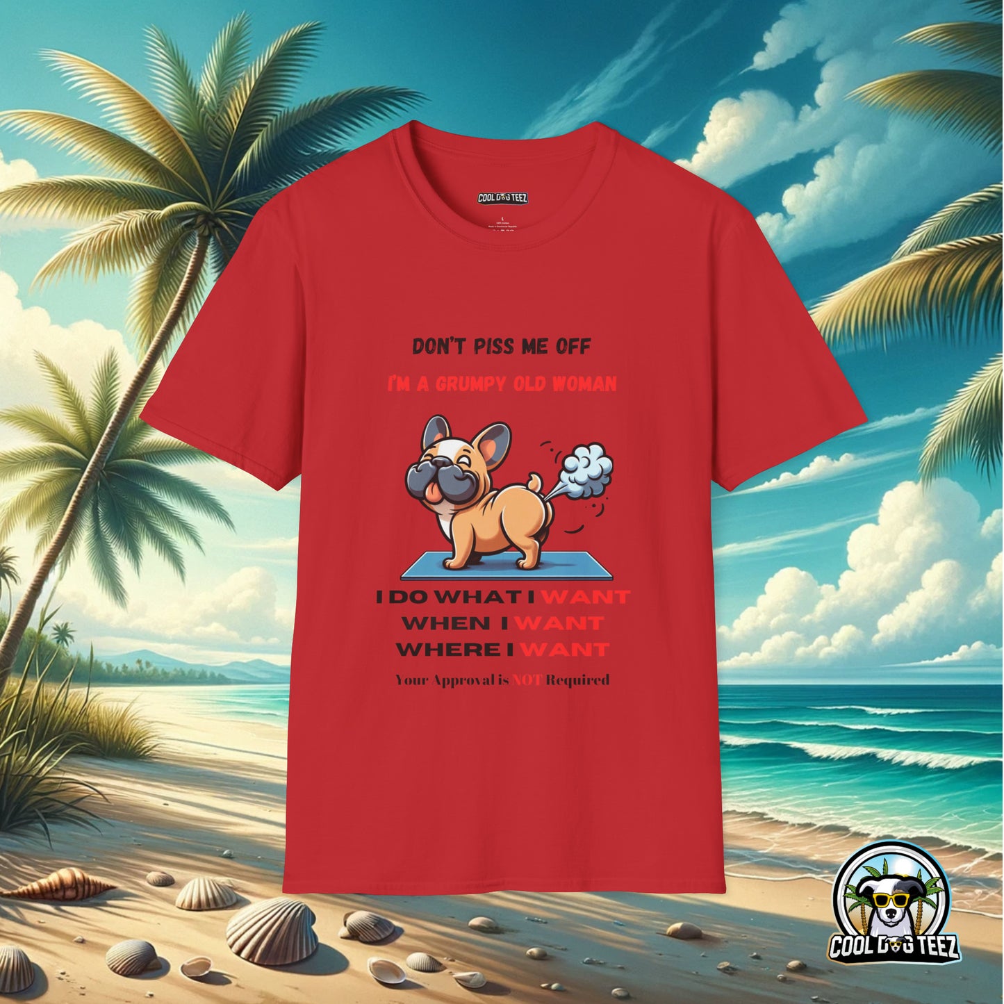 Grumpy Queen Rules T-Shirt - Cool Dog Teez LLC