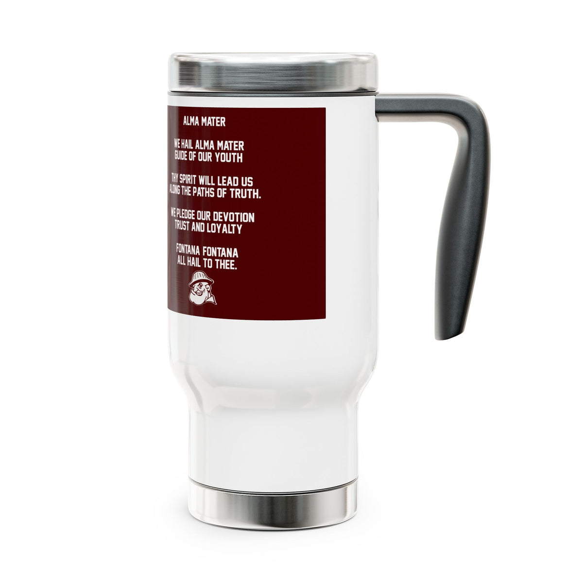 Personalized Football Mom Fuel Travel Mug – Custom Player Number & Last Name | 14 oz