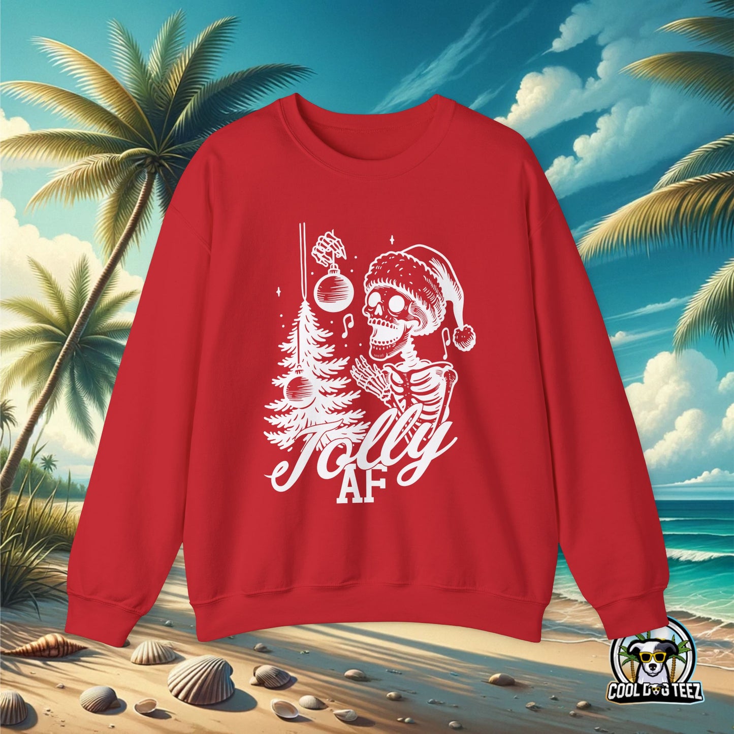Jolly AF Crewneck Sweatshirt (White)