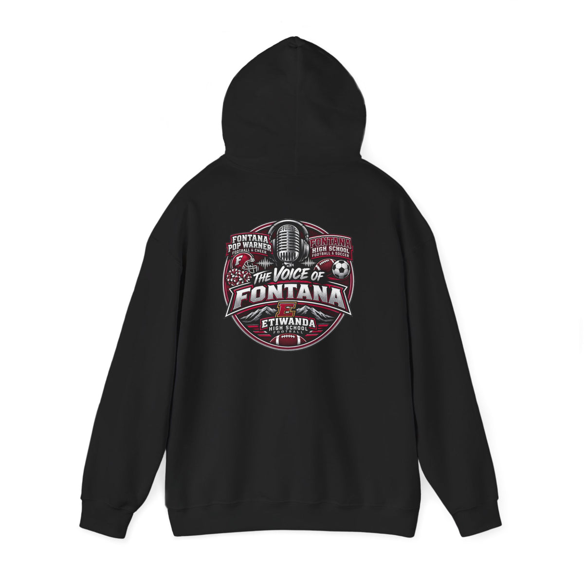 Voice of Fontana Hoodie — Vintage Radio Logo Sweatshirt
