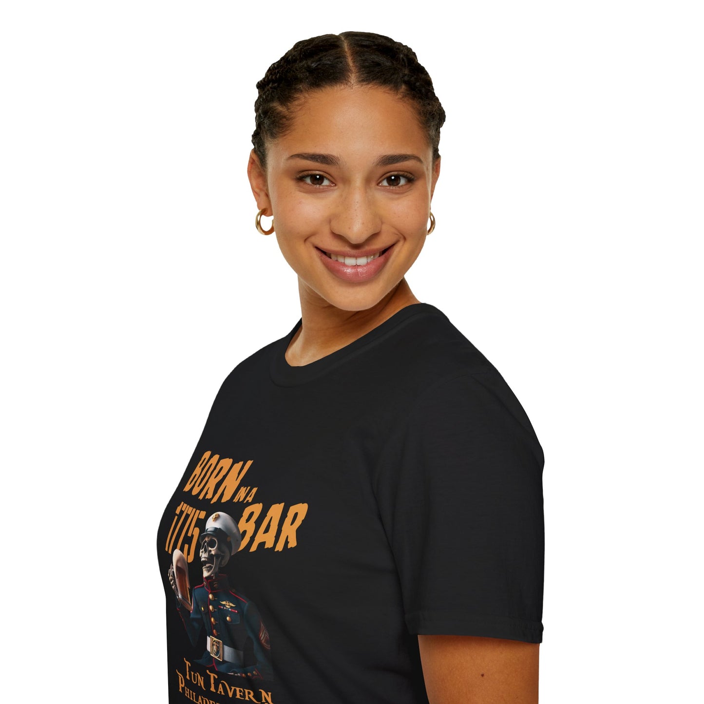Born in a Bar T-Shirt - USMC Tribute