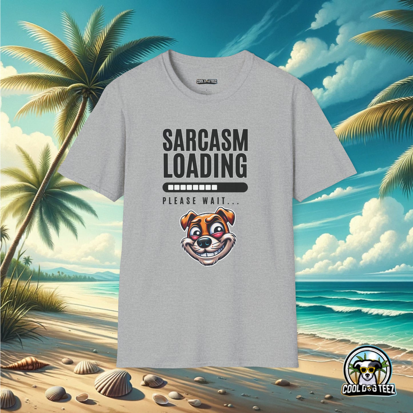 Buffering Banter: The Sarcasm Wait Tee - Cool Dog Teez LLC
