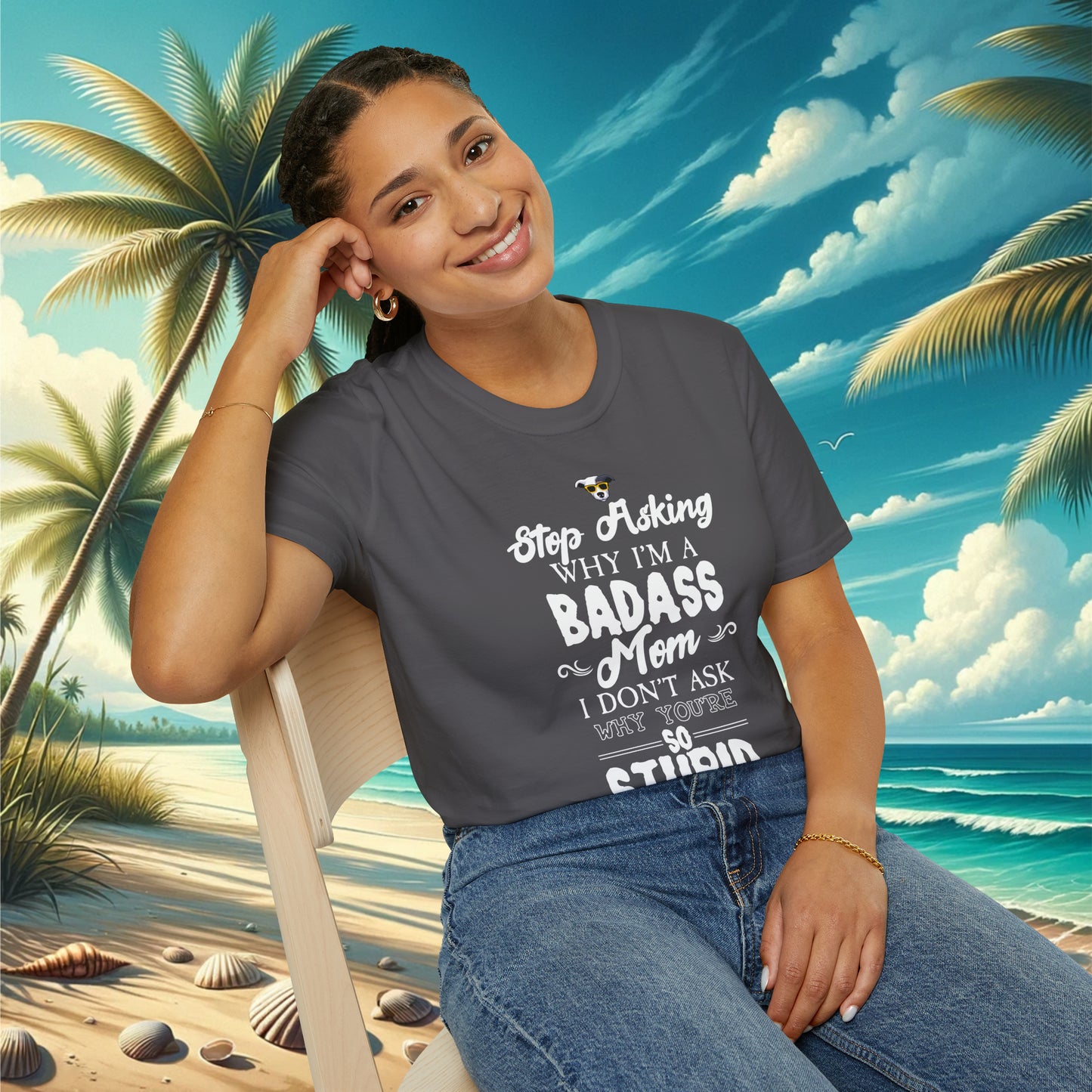 Badass Mom T-Shirt - Cool Dog Teez LLC