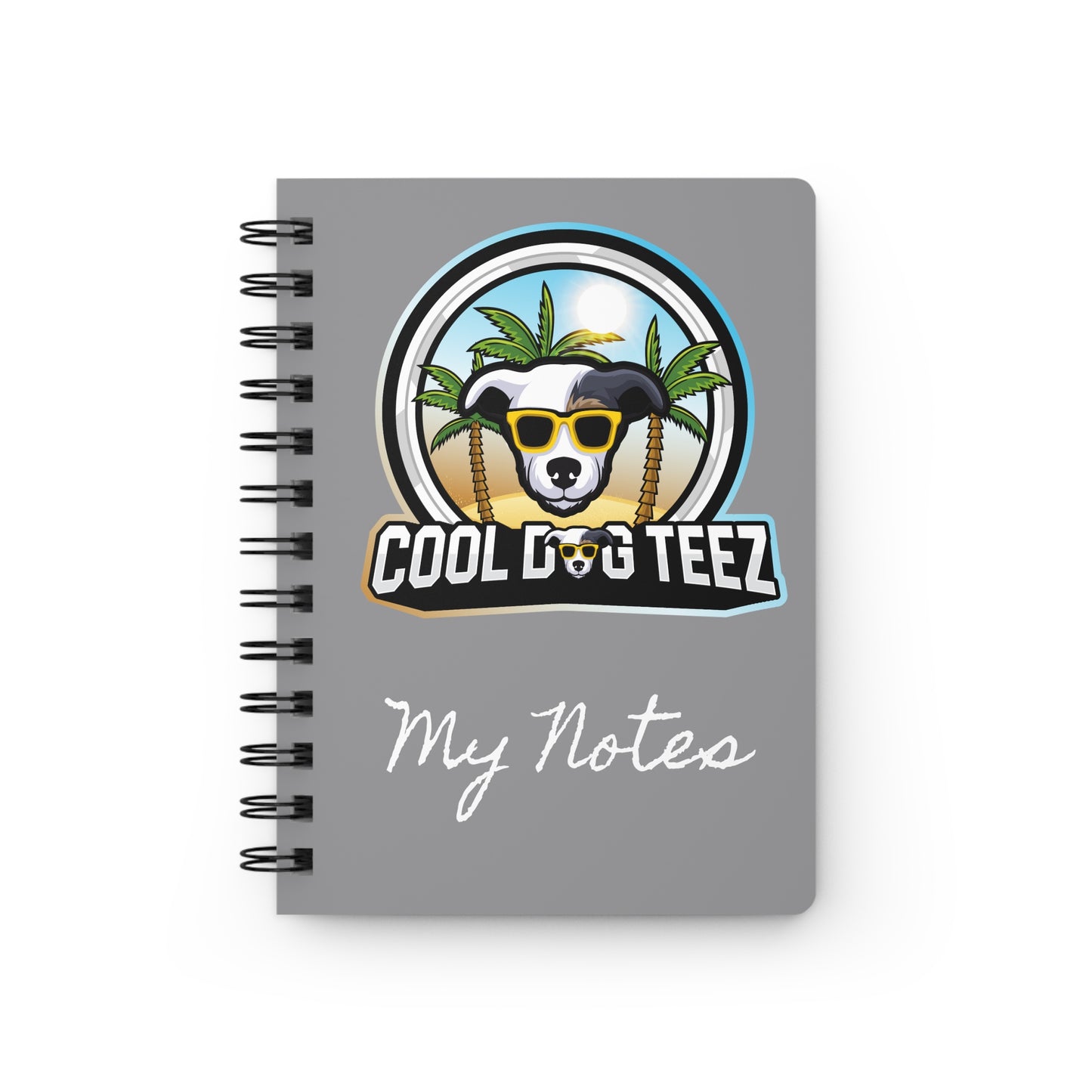 Cool Dog Teez 'Paws & Reflect' Spiral Journal. - Cool Dog Teez LLC