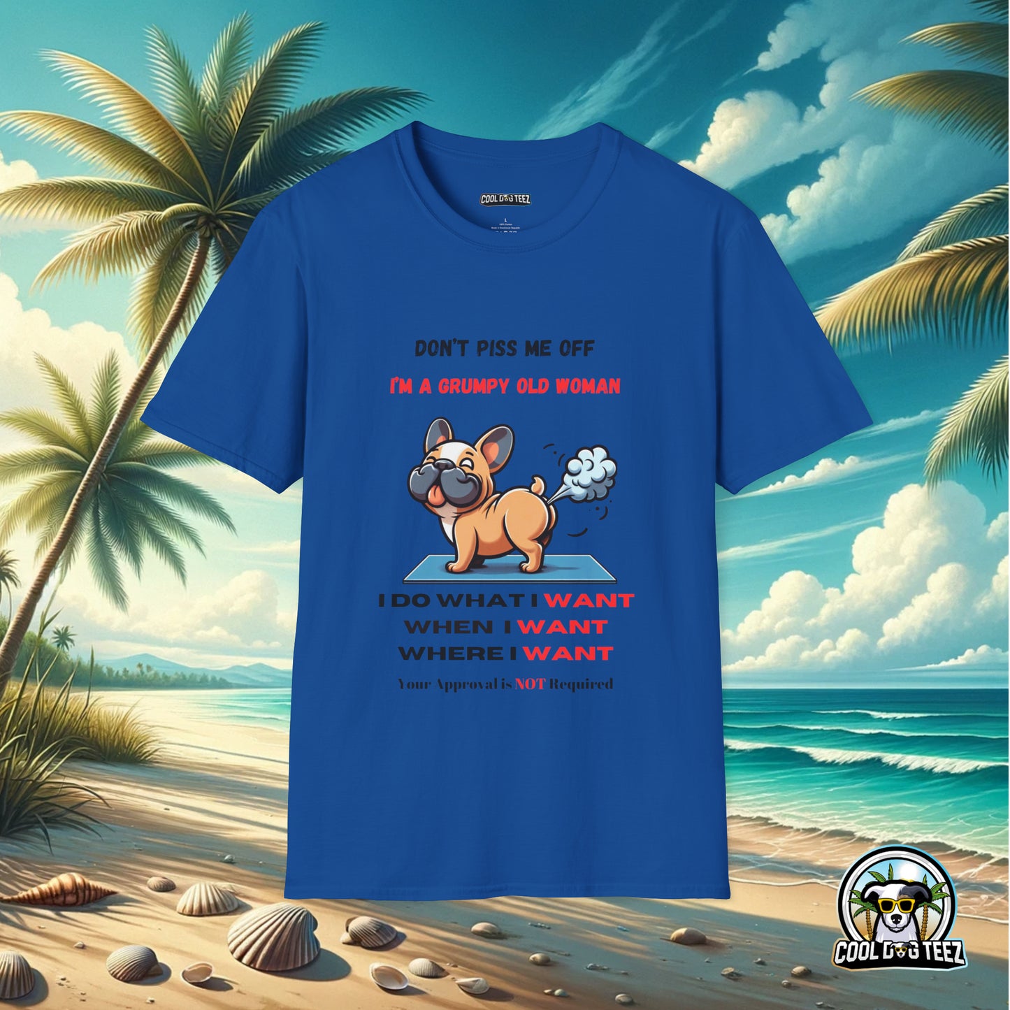 Grumpy Queen Rules T-Shirt - Cool Dog Teez LLC
