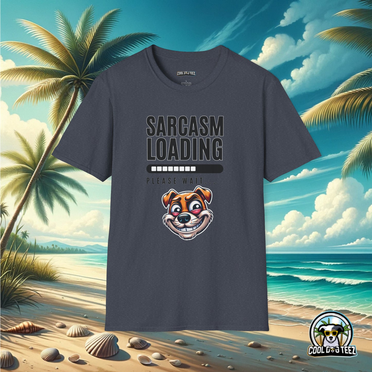 Buffering Banter: The Sarcasm Wait Tee - Cool Dog Teez LLC