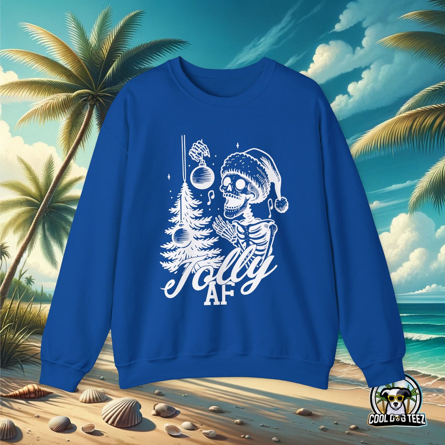 Jolly AF Crewneck Sweatshirt (White)