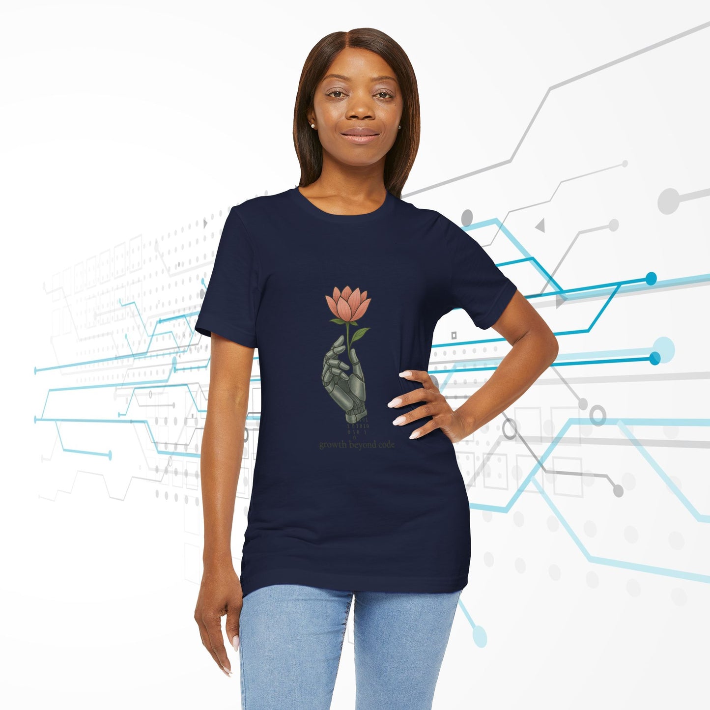 Tech Bloom | Growth Beyond Code Tee - Cool Dog Teez LLC