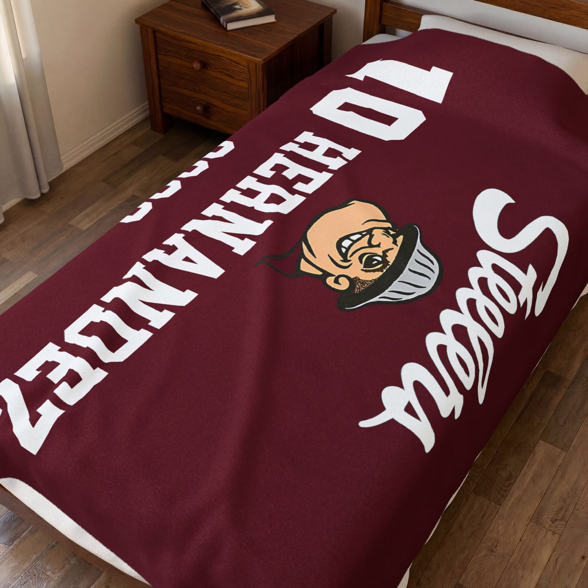 FOHI Steelers Personalized Player Velveteen Blanket – Custom Number, Last Name & Season Year