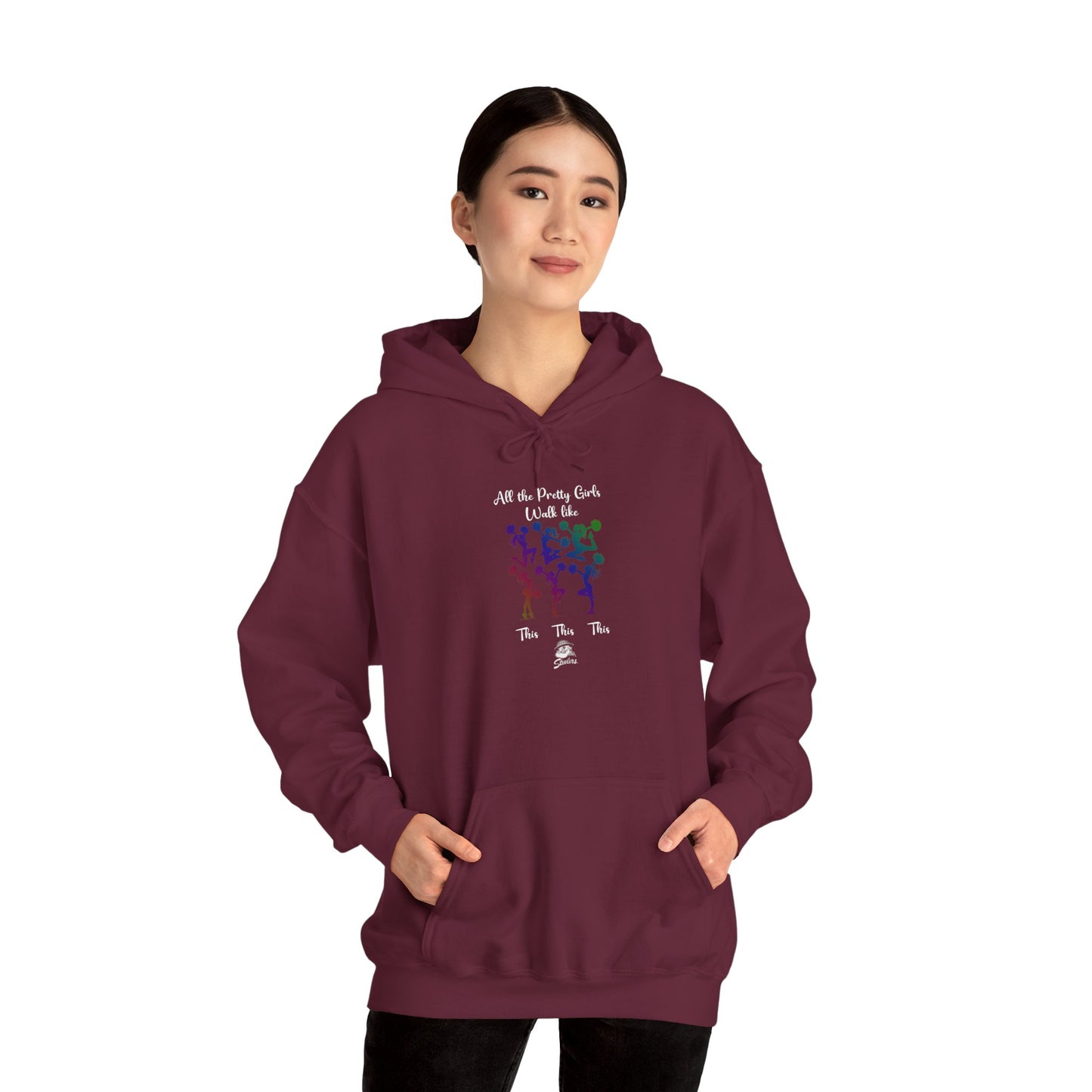 Fohi Cheer Pretty Girls Hooded Sweatshirt