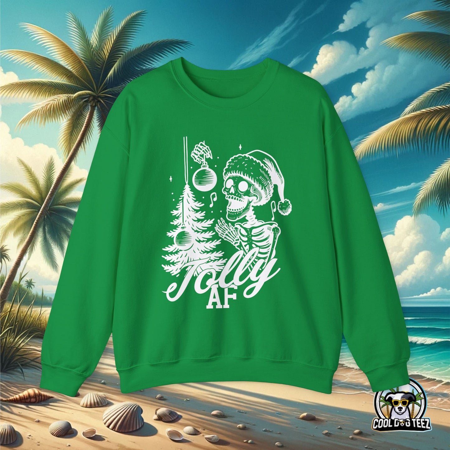 Jolly AF Crewneck Sweatshirt (White)