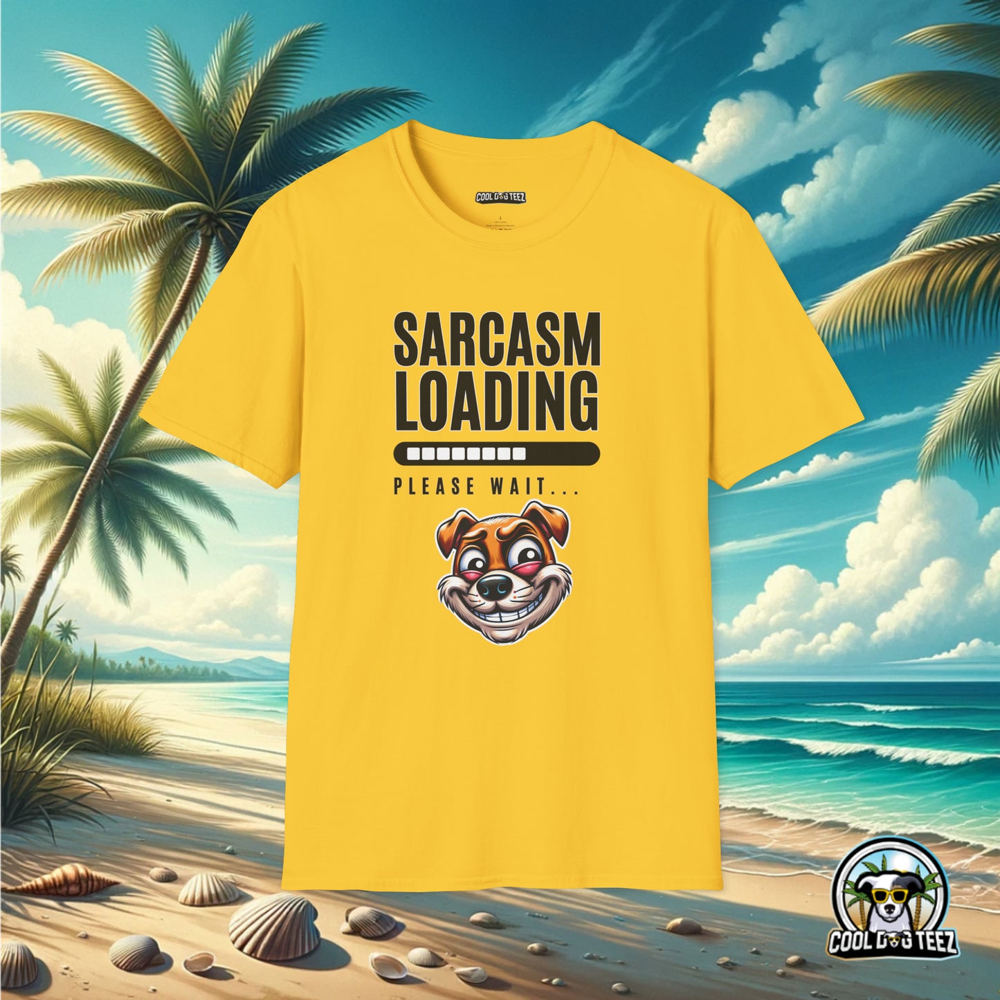 Buffering Banter: The Sarcasm Wait Tee - Cool Dog Teez LLC