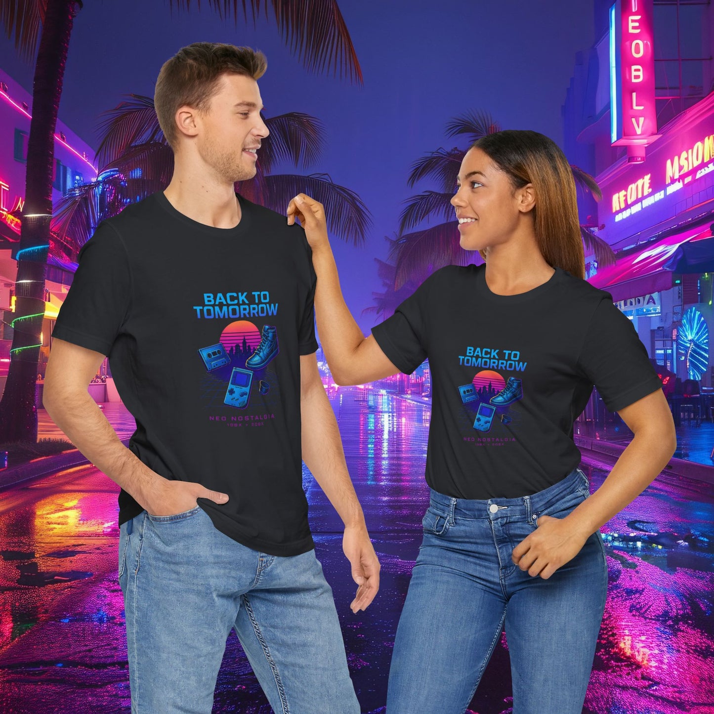 Neo Nostalgia β Back to Tomorrow T-Shirt - Cool Dog Teez LLC