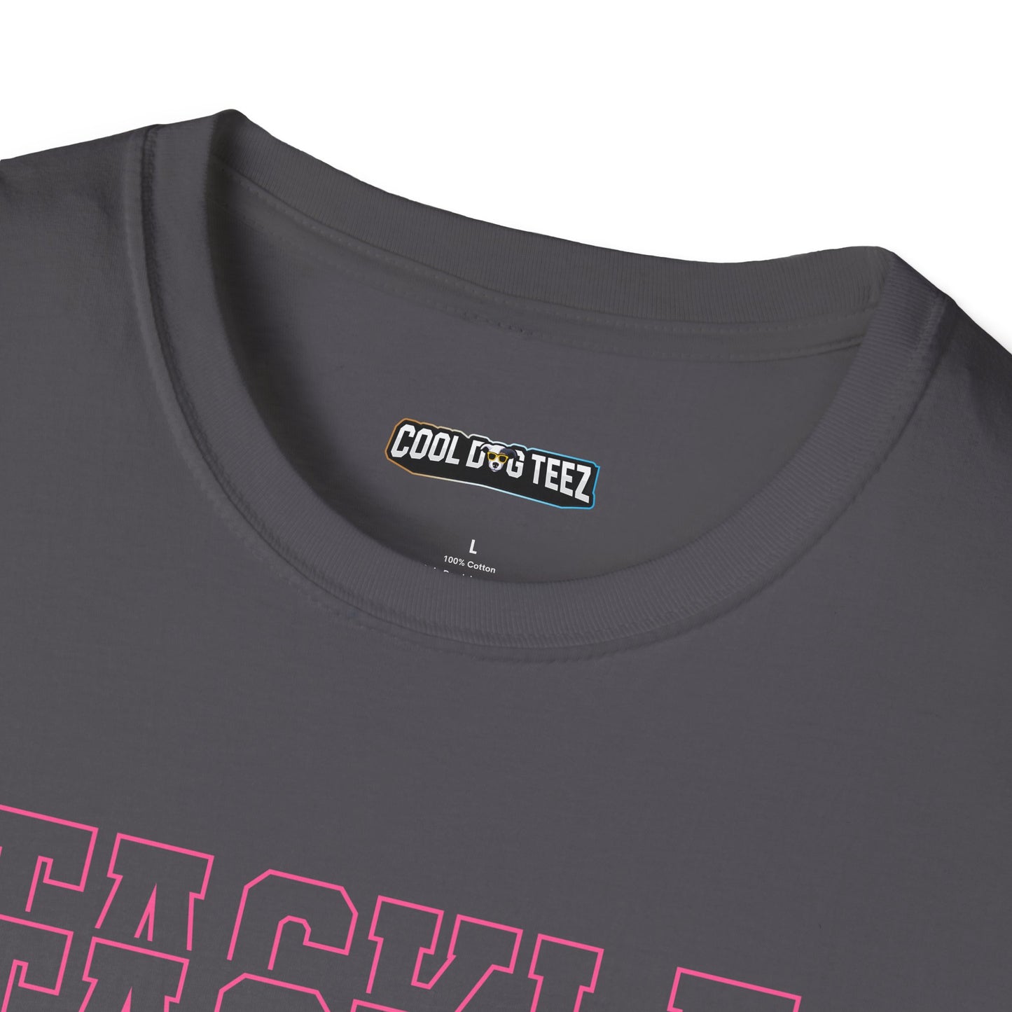 Fohi Tackle Cancer T-Shirt - Pink - Cool Dog Teez LLC