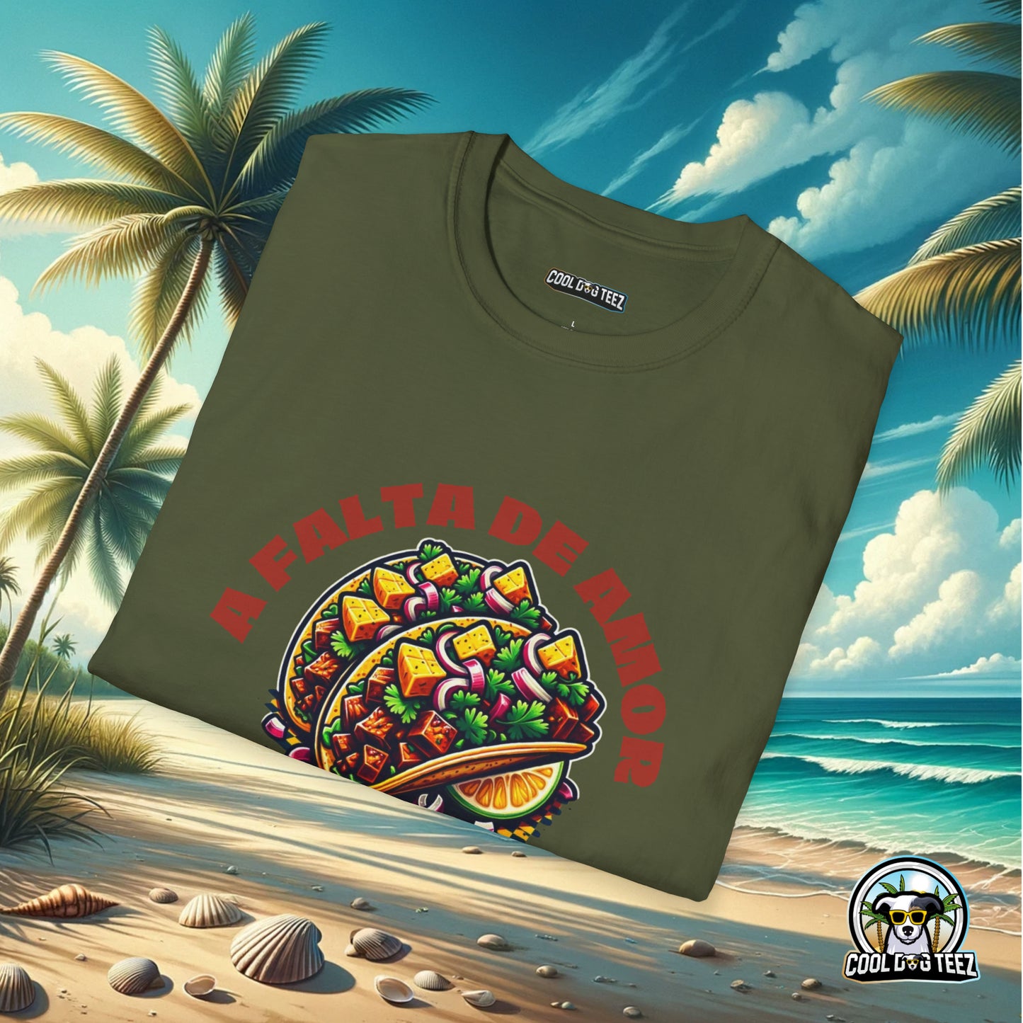 A Falta de Amor, Unos Tacos Al Pastor Unisex T-Shirt - Cool Dog Teez LLC