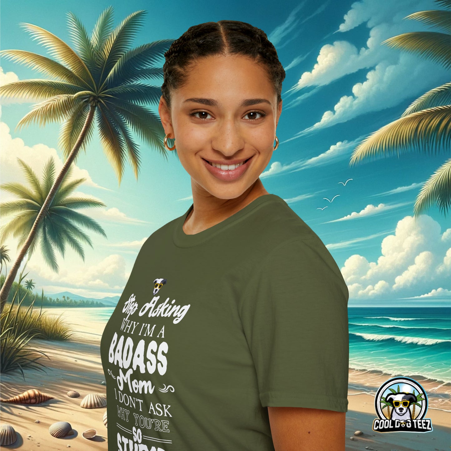 Badass Mom T-Shirt - Cool Dog Teez LLC