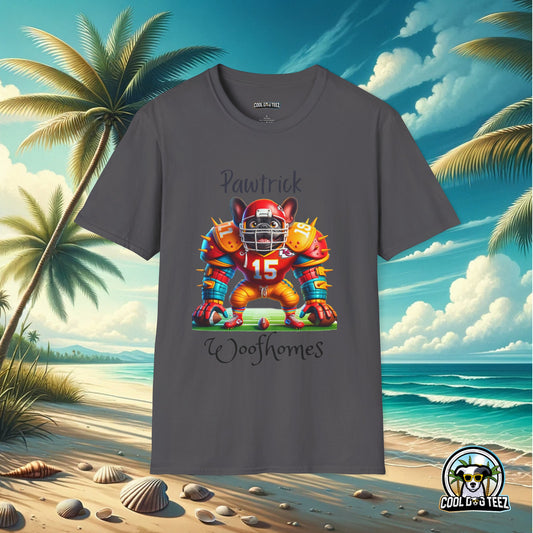 Quarterbark MVP: Pawtrick Woofhomes in Action T-Shirt