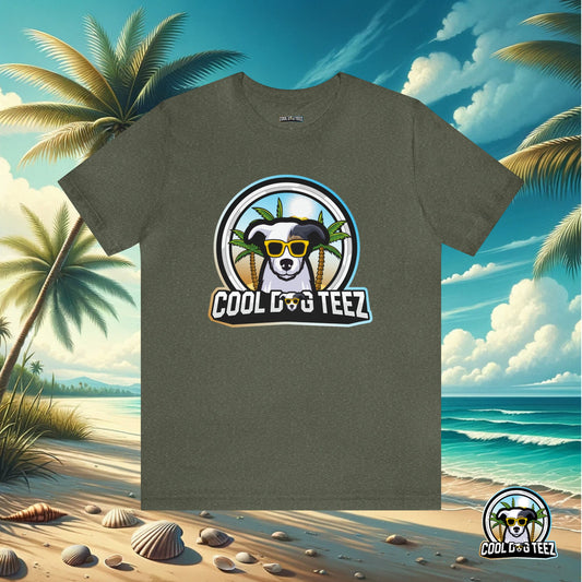 Tropical Vibes Sunglasses Dog T-Shirt