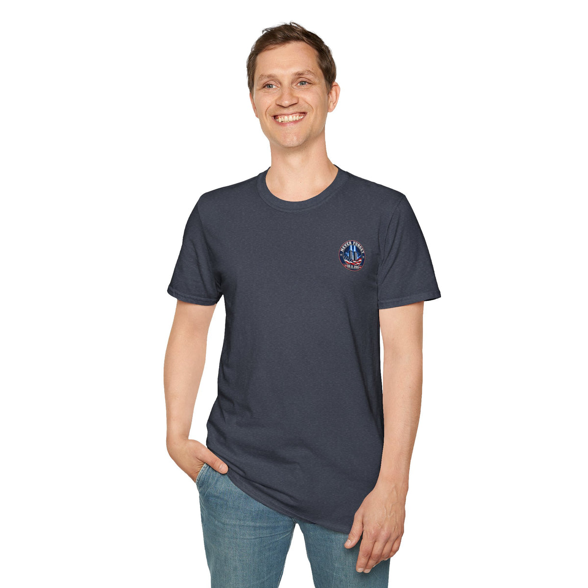 9/11 Never Forget American Flag Memorial Tee - Cool Dog Teez LLC