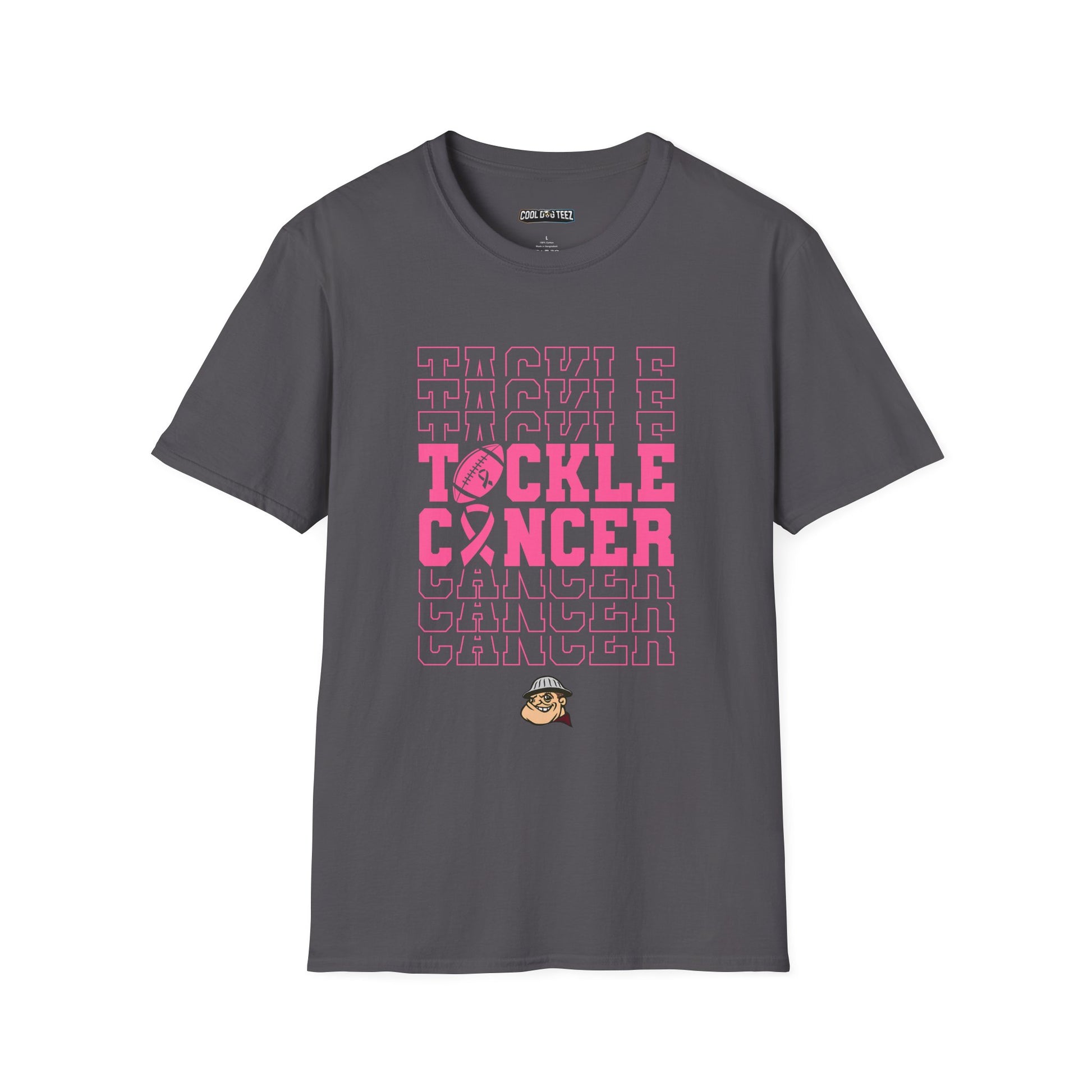 Fohi Tackle Cancer T-Shirt - Pink Font - Cool Dog Teez LLC