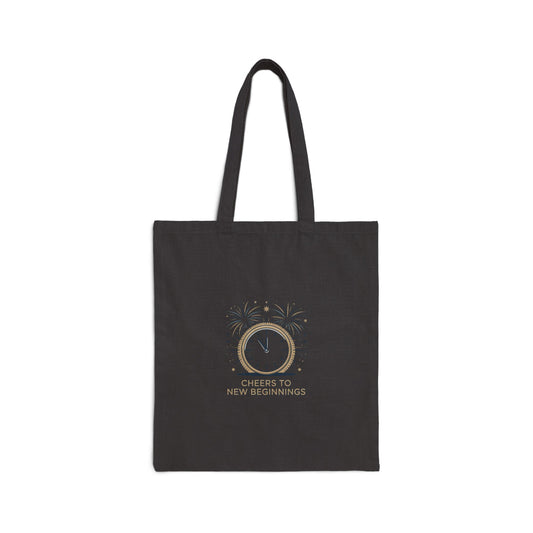 Cheers to New Beginnings Tote | 2026 goals, new year motivation - Cool Dog Teez LLC