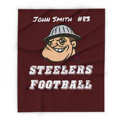 Personalized Steelers Fleece Blanket - Cool Dog Teez LLC