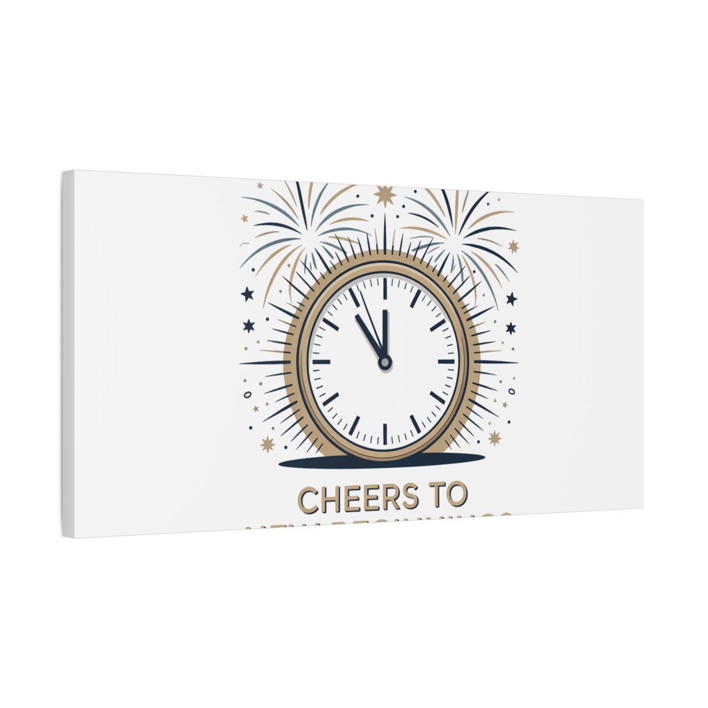 Cheers to New Beginnings Canvas | 2026 goals, new year motivation - Cool Dog Teez LLC