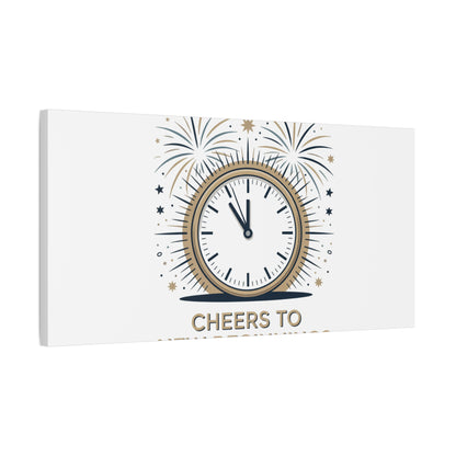 Cheers to New Beginnings Canvas | 2026 goals, new year motivation - Cool Dog Teez LLC