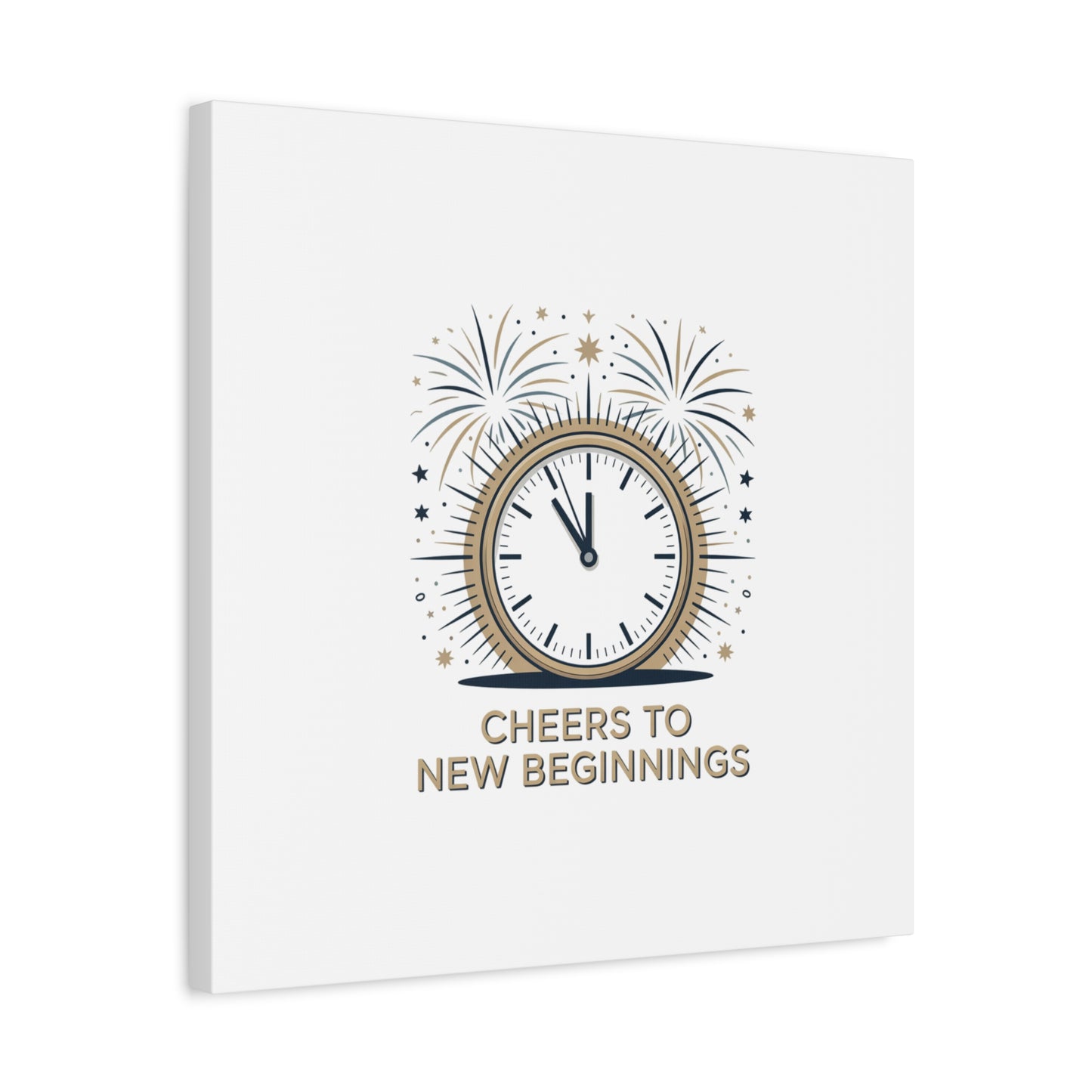 Cheers to New Beginnings Canvas | 2026 goals, new year motivation - Cool Dog Teez LLC