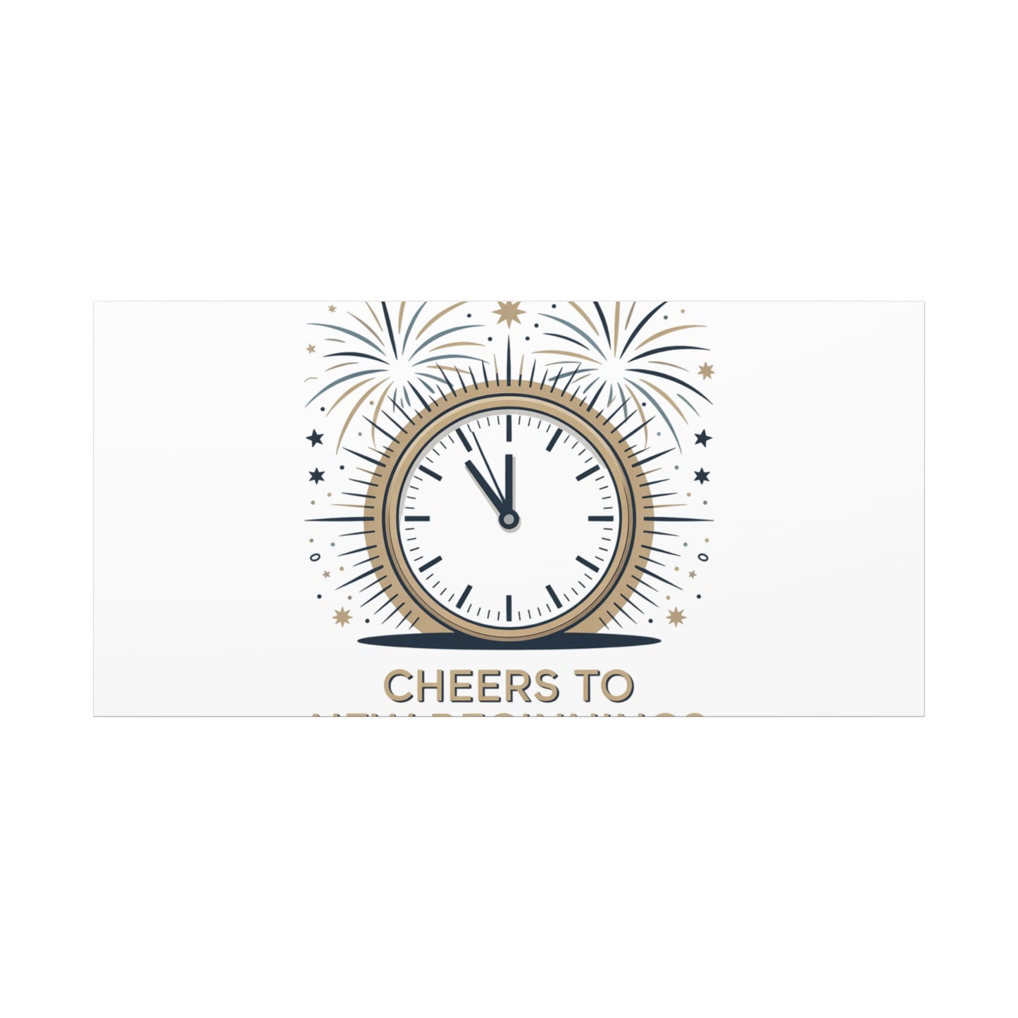 Cheers to New Beginnings Canvas | 2026 goals, new year motivation - Cool Dog Teez LLC