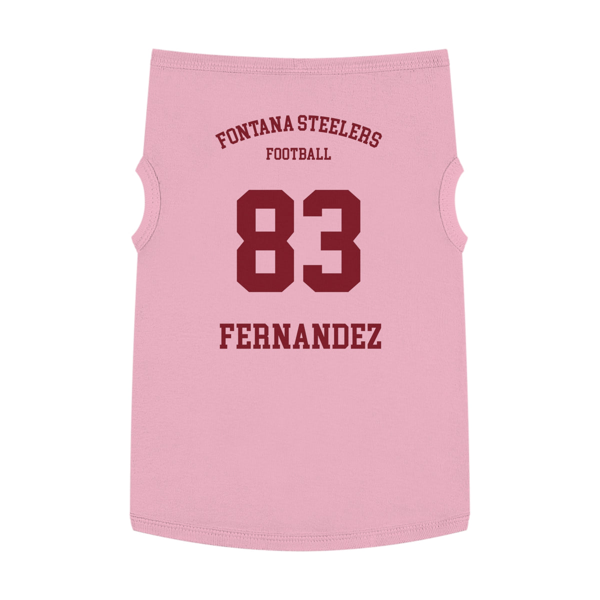FOHI Steelers Personalized Dog Sports Tank – Custom Sport, First Name & Last Name - Cool Dog Teez LLC