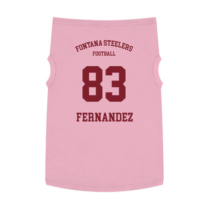 FOHI Steelers Personalized Dog Sports Tank – Custom Sport, First Name & Last Name - Cool Dog Teez LLC