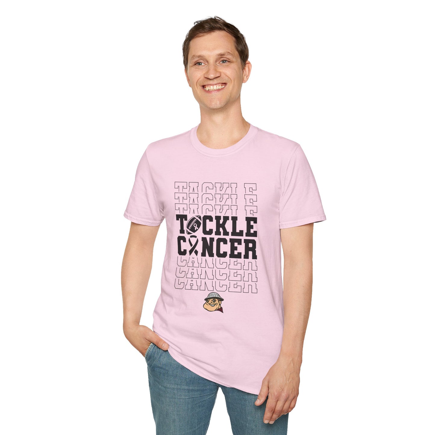 Fohi Tackle Cancer T-Shirt - Black Font - Cool Dog Teez LLC