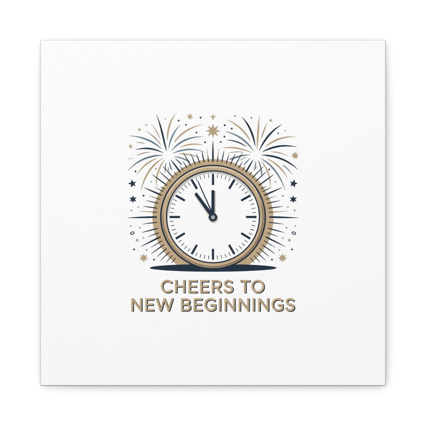 Cheers to New Beginnings Canvas | 2026 goals, new year motivation - Cool Dog Teez LLC
