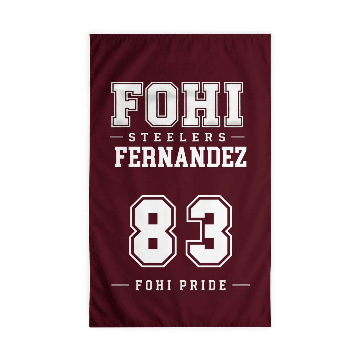 🏈 FOHI Steelers Personalized Player Flag - Cool Dog Teez LLC