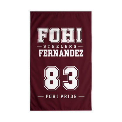 🏈 FOHI Steelers Personalized Player Flag - Cool Dog Teez LLC