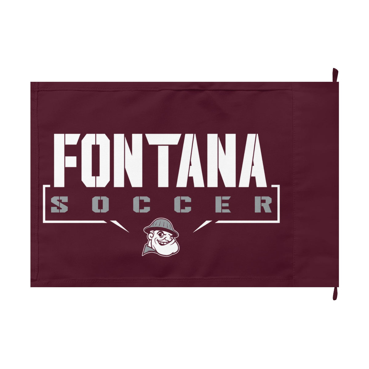 Fontana Steelers Soccer Double-Sided Flag - Cool Dog Teez LLC
